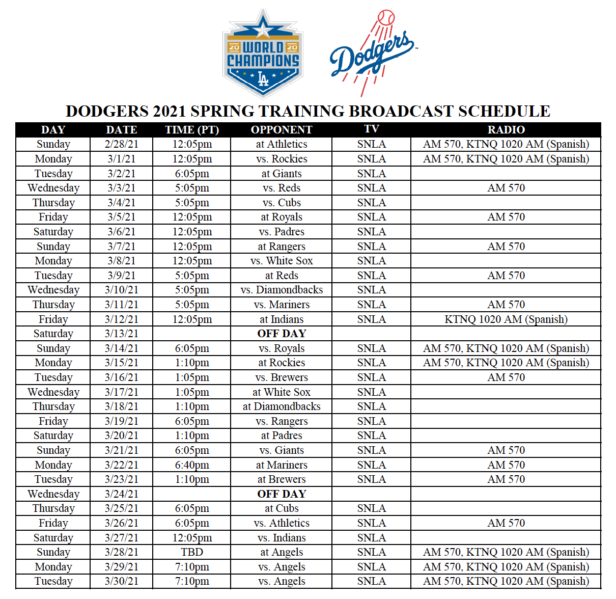 dodgers-announce-2021-spring-training-broadcast-schedule-by-rowan-kavner-dodger-insider