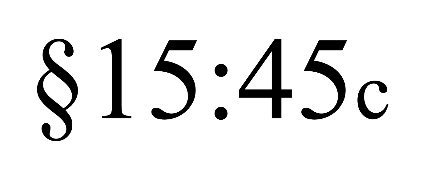 Just the … §15:45c