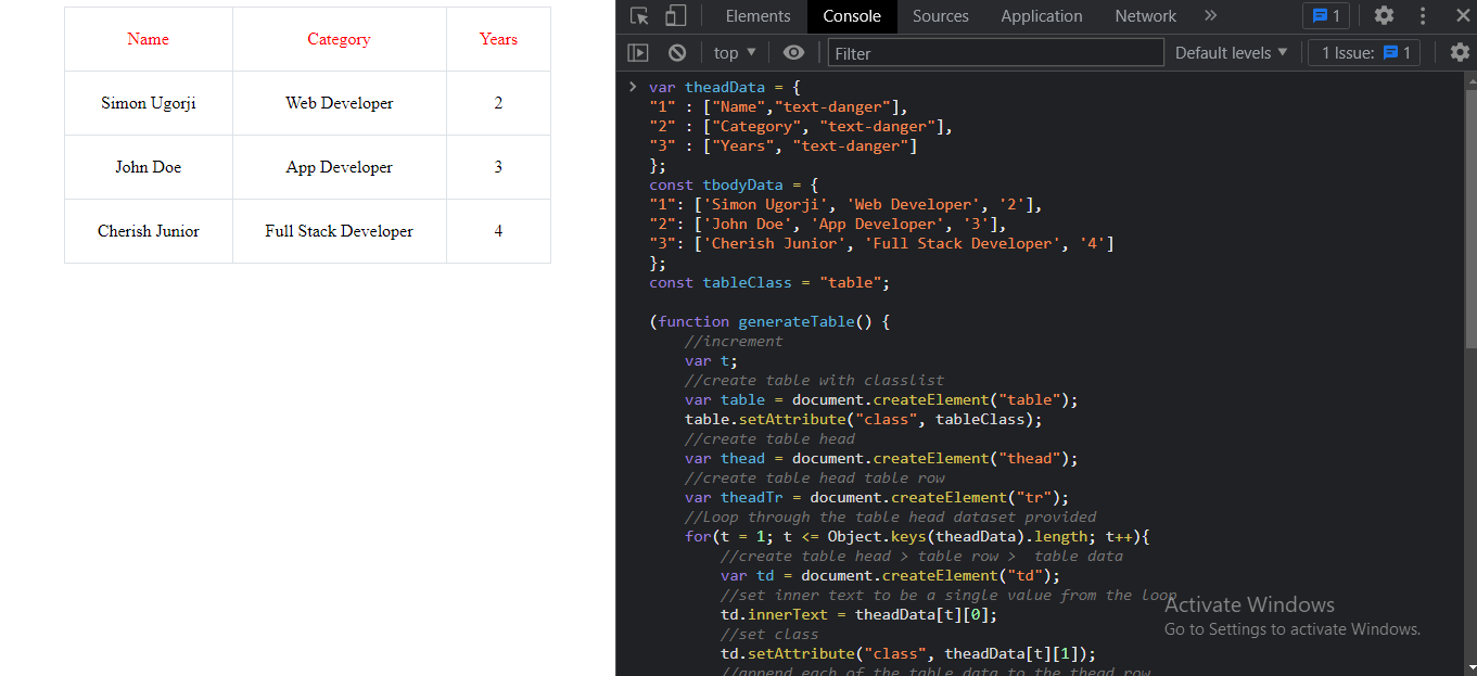 Iterating Through Multiple Tables