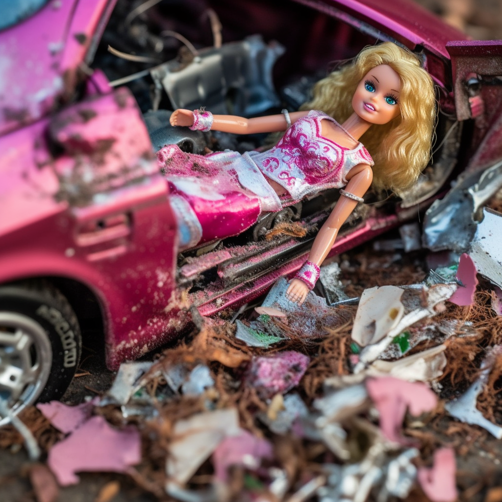 Barbie Disoriented After Crashing Car | by Dan Stout @boxyourbuddy | Medium