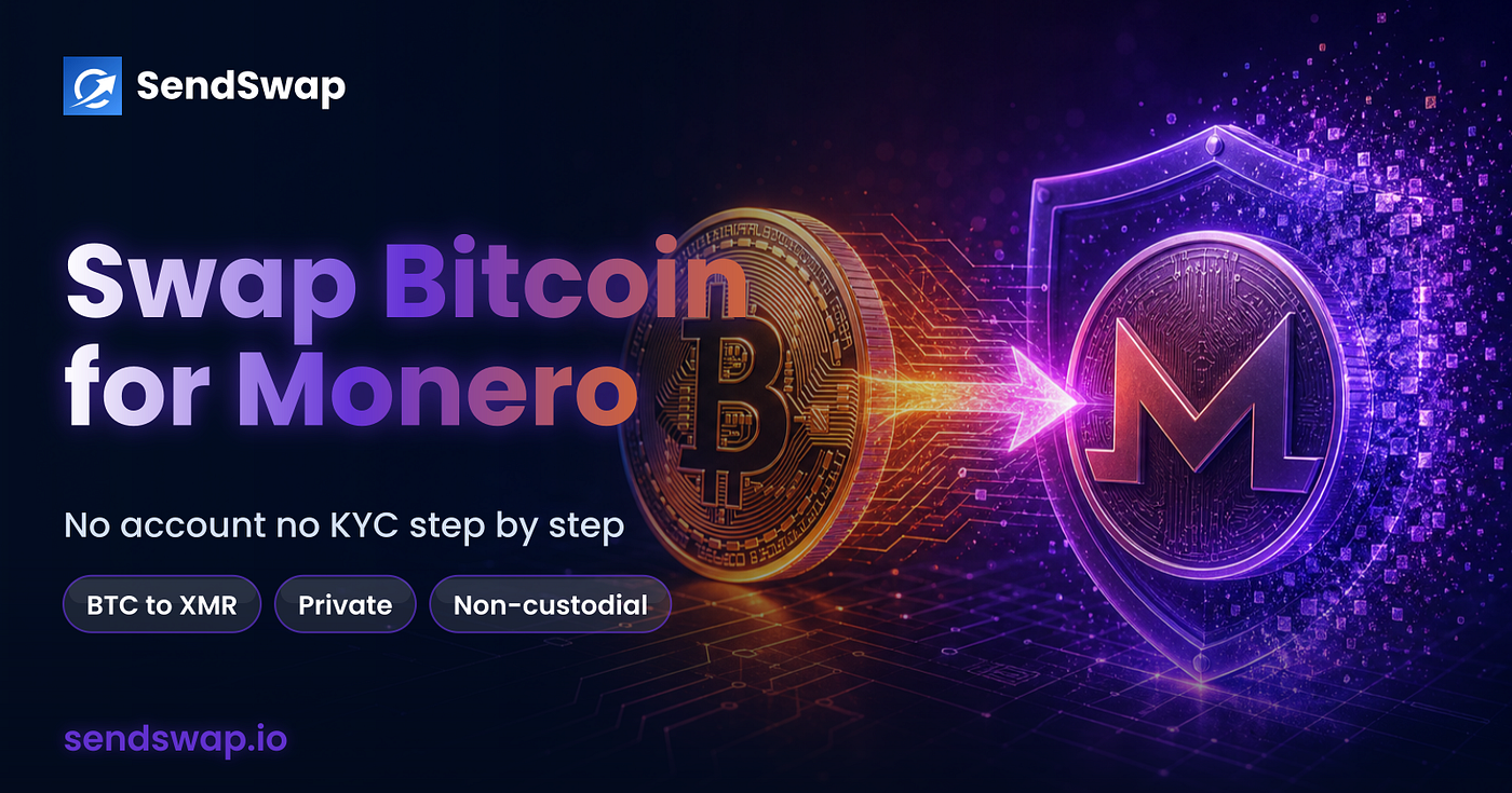 SendSwap: How to Swap Bitcoin for Monero Without an Account