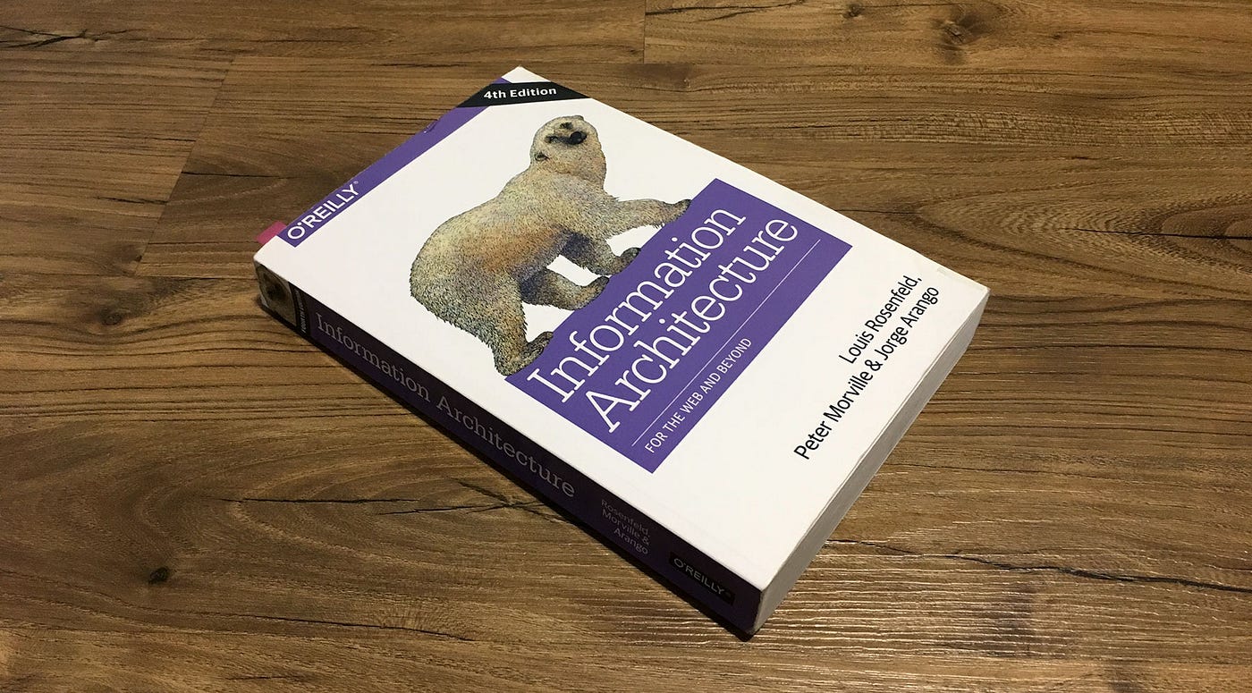 "Information Architecture: For the Web and Beyond" by Louis Rosenfeld, Peter Morville, and Jorge Arango