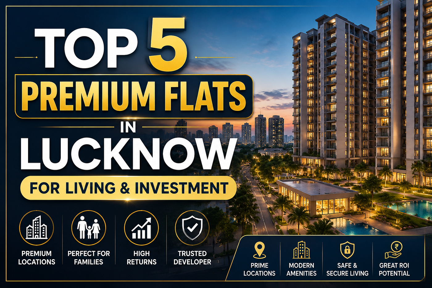 Top 5 Premium Flats in Lucknow for Living & Investment