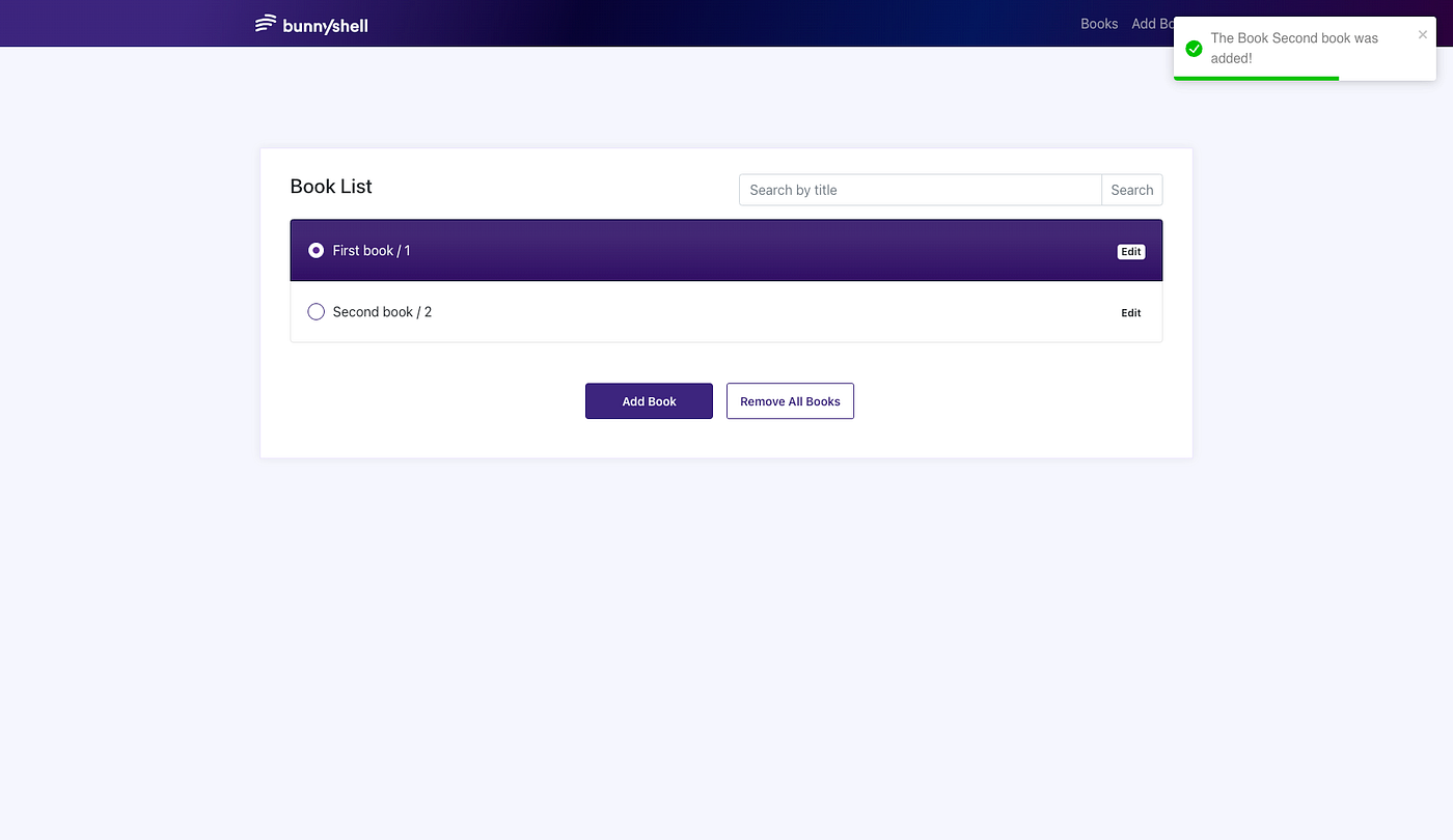 Bunnyshell environment + Application preview