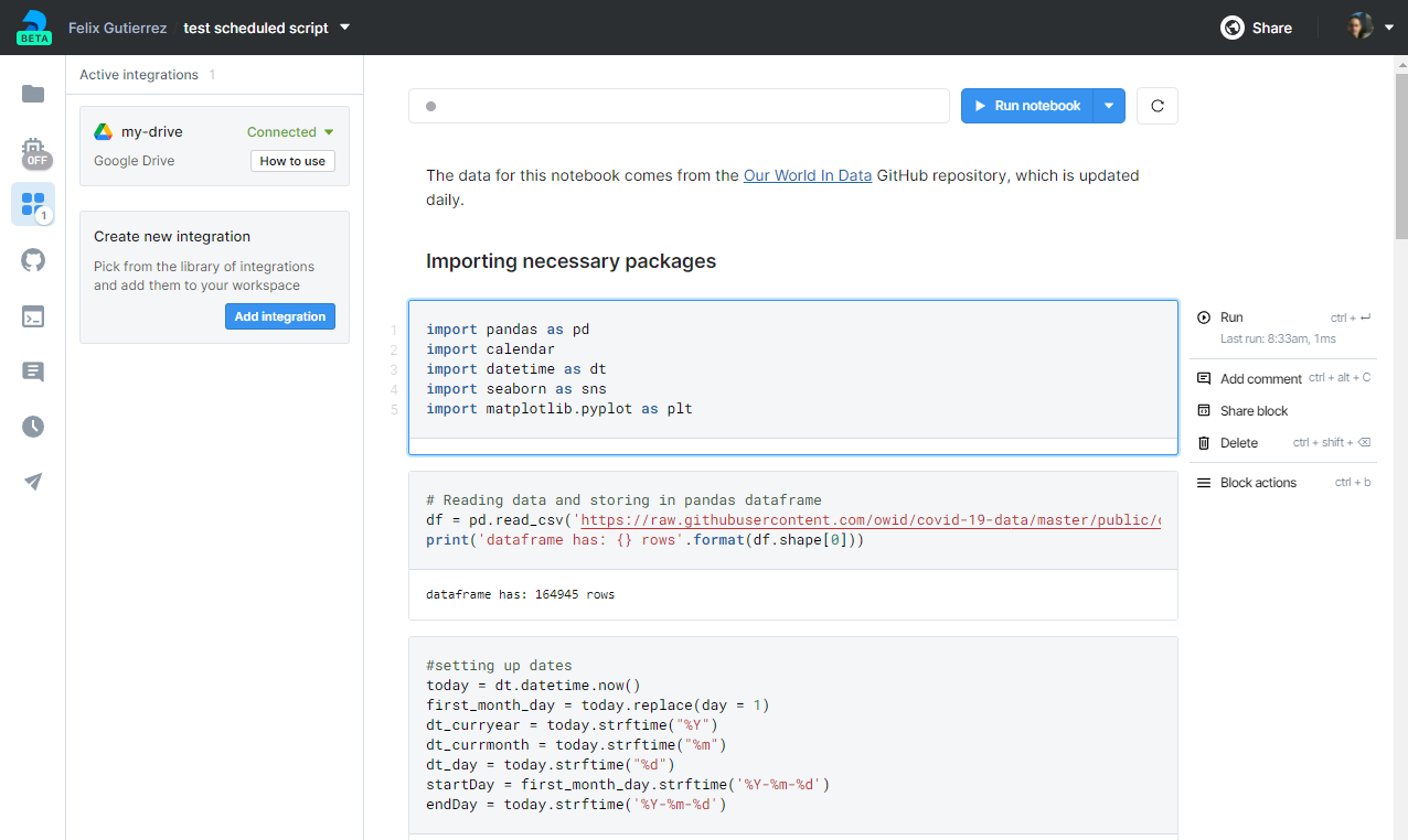 How to set up a Python script to run in a Jupyter Notebook on the cloud |  by Felix Gutierrez | Level Up Coding