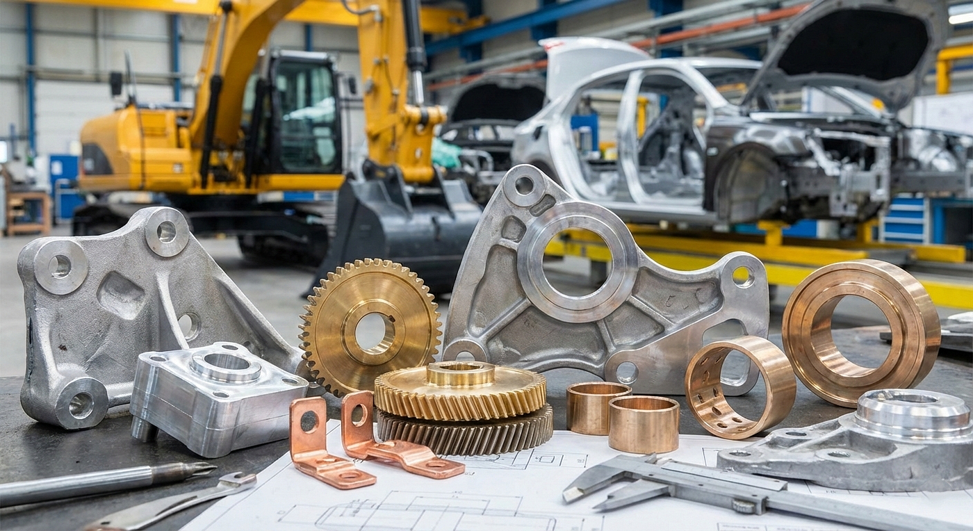 Non Ferrous Cast and Forged Components for Automotive and Heavy Machinery