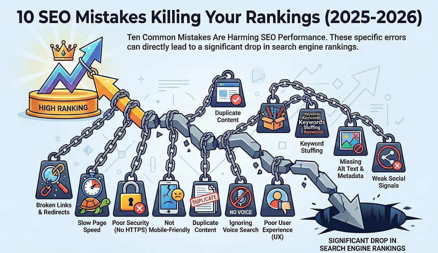 Common SEO Mistakes That Hurt Website Rankings