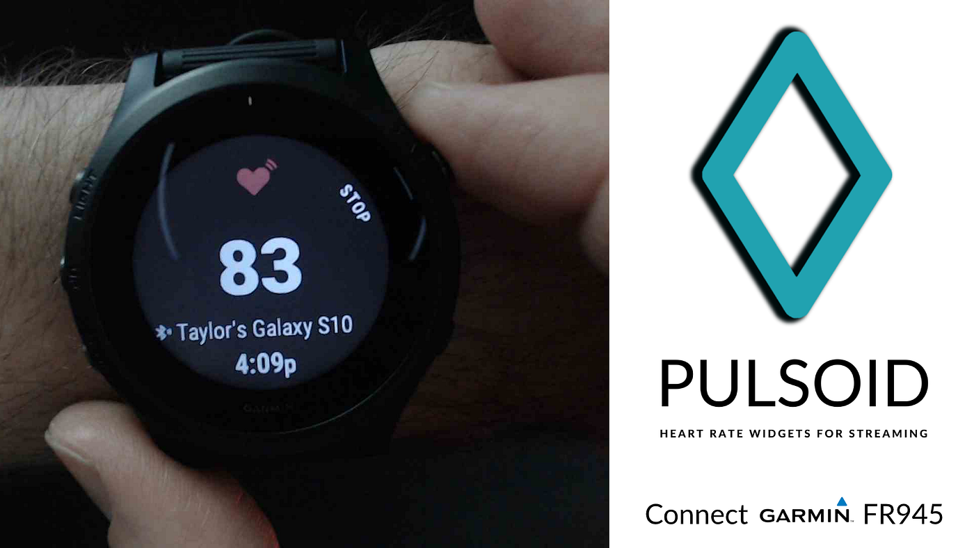 Streaming Heart Rate from Garmin with Pulsoid | Heart Rate Widget | Medium