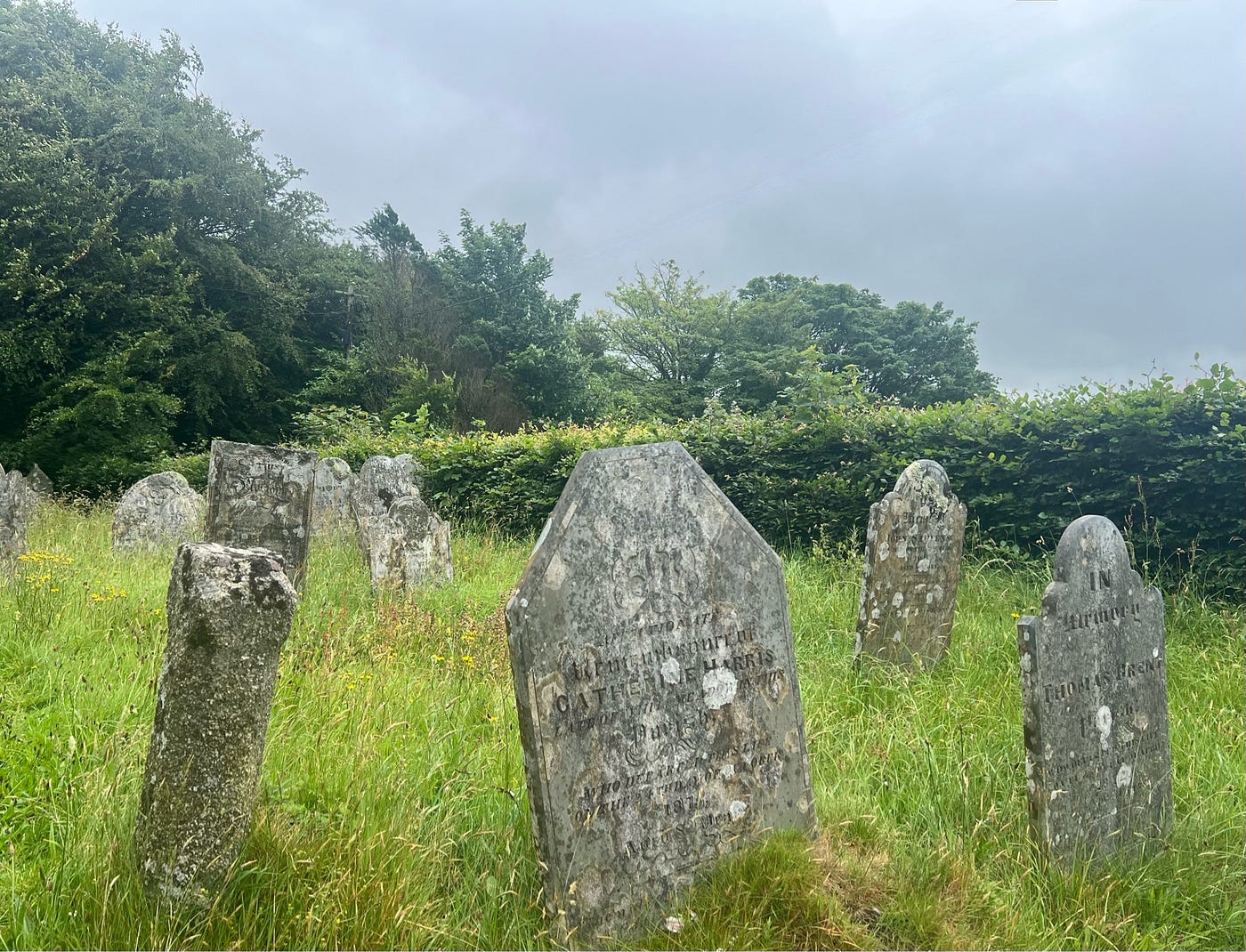 Graveyard in Bodmin-Churchtown, England, photo by author