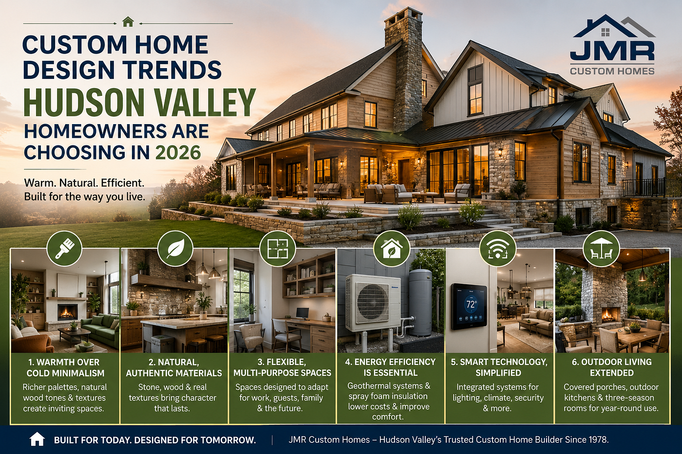 Custom Home Design Trends Hudson Valley Homeowners Are Choosing in 2026