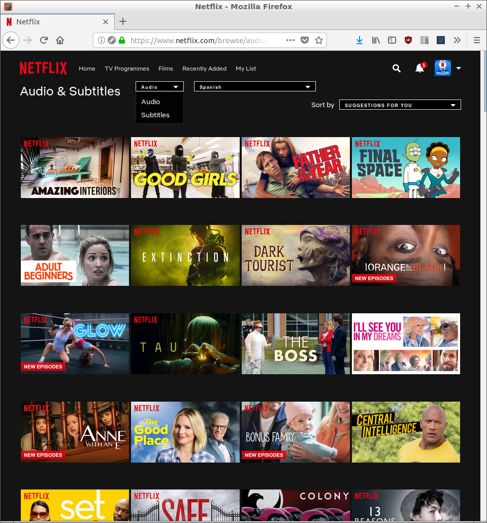 UX problem in Netflix web interface, by Sebastián Velásquez