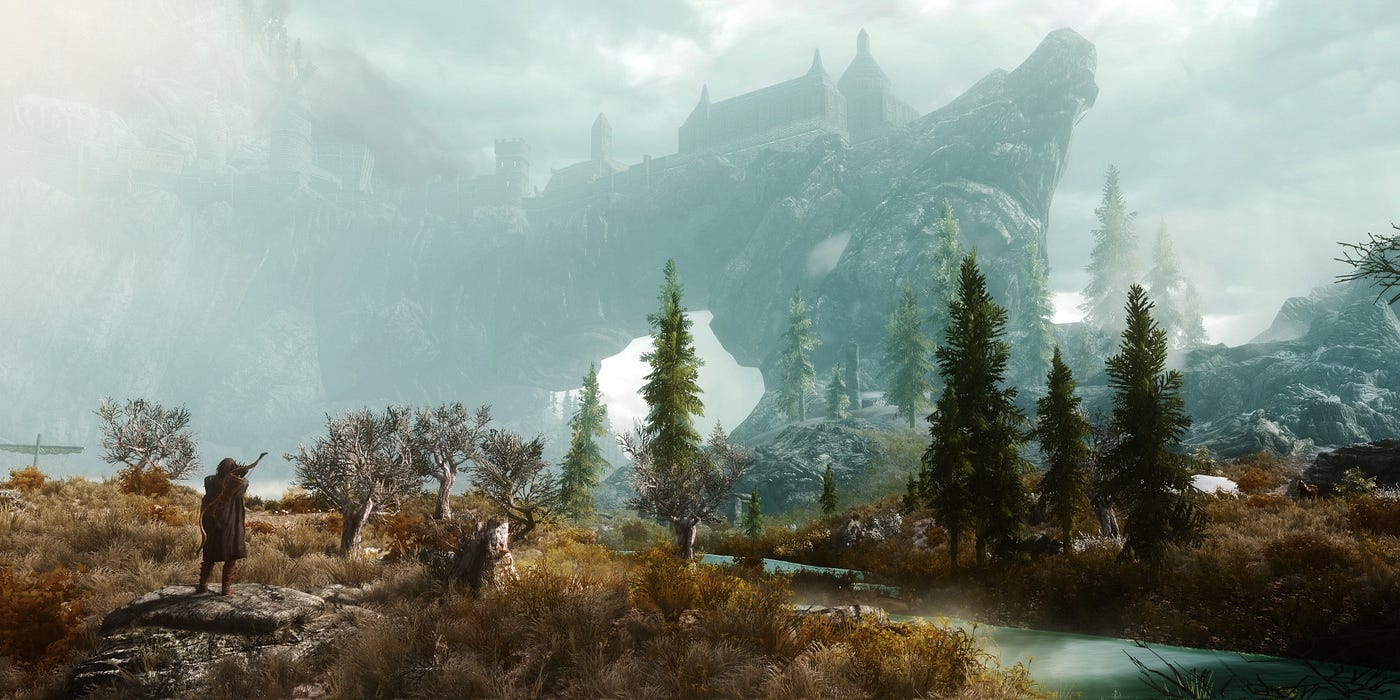 The prompt is supposed to be “build skyrim”