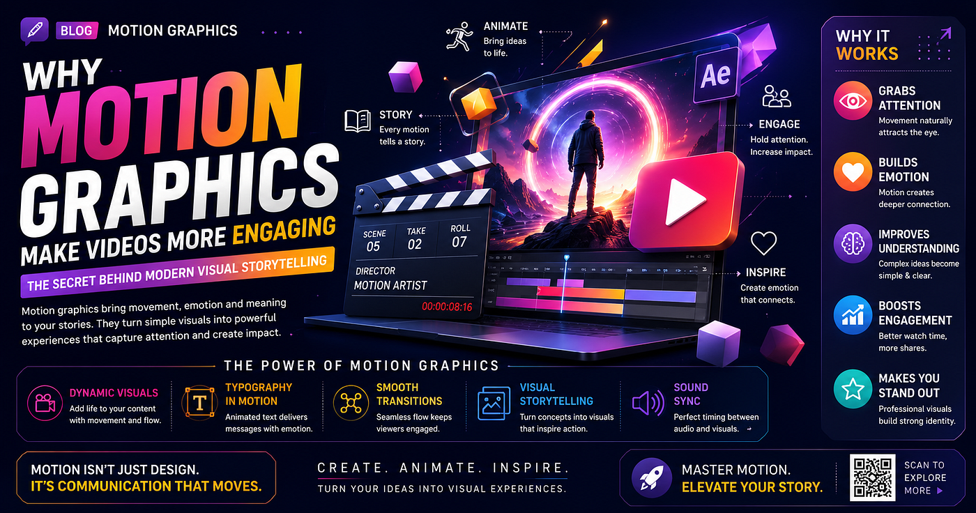 Why Motion Graphics Make Videos More Engaging: The Secret Behind Modern Visual Storytelling