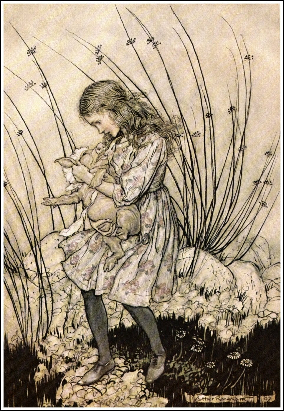 不思議の国のアリス　Arthur Rackham アーサー・ラッカム / 不思議の国のアリス The Gryphon and the