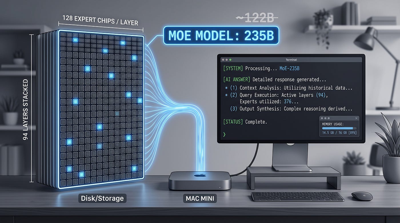 Run Qwen3–235B on a 16 GB Mac mini: 1.58-bit Ternary Quantization with TurboQuant-MLX