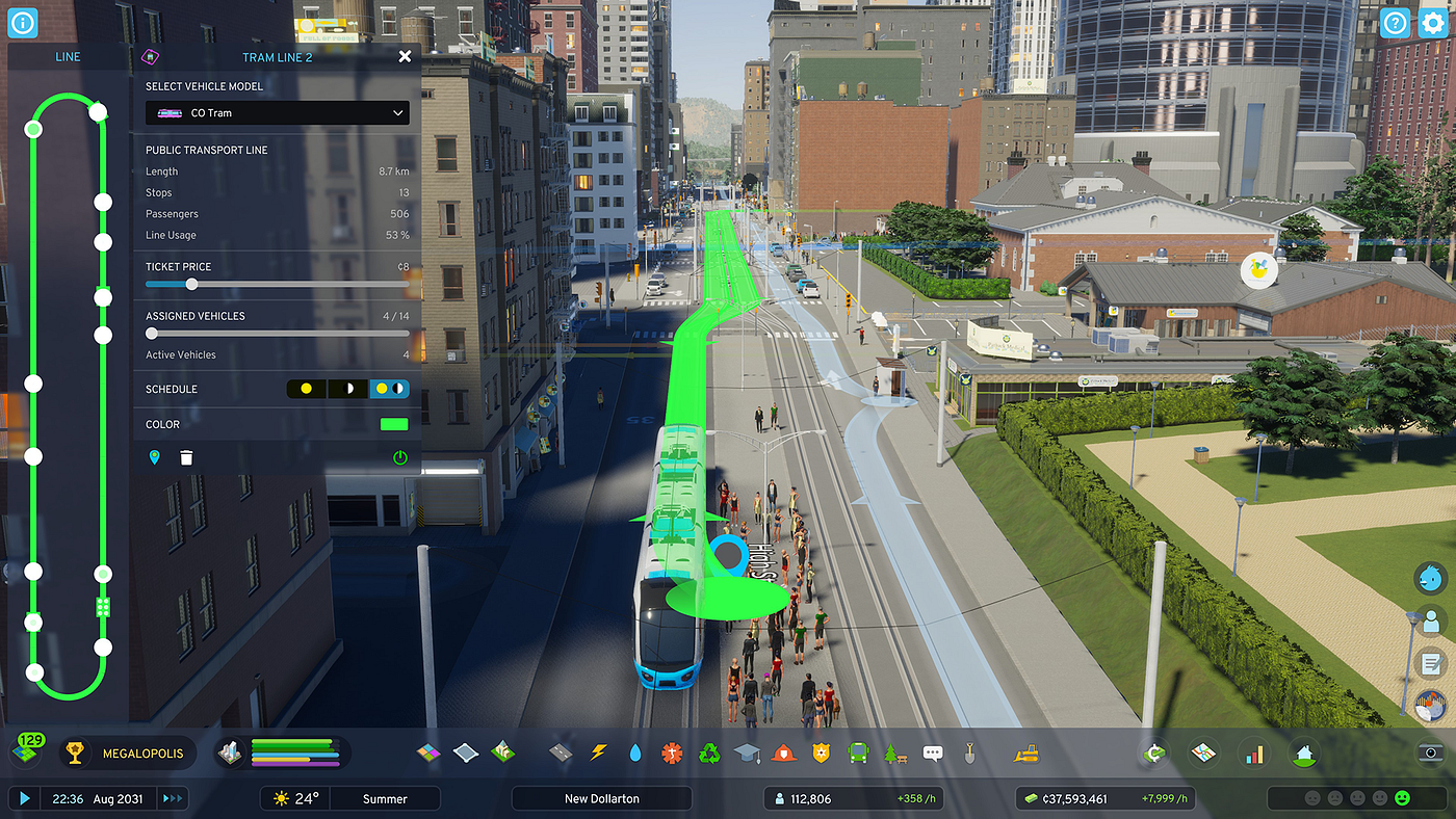 Transport Fever in Cities: Skylines II