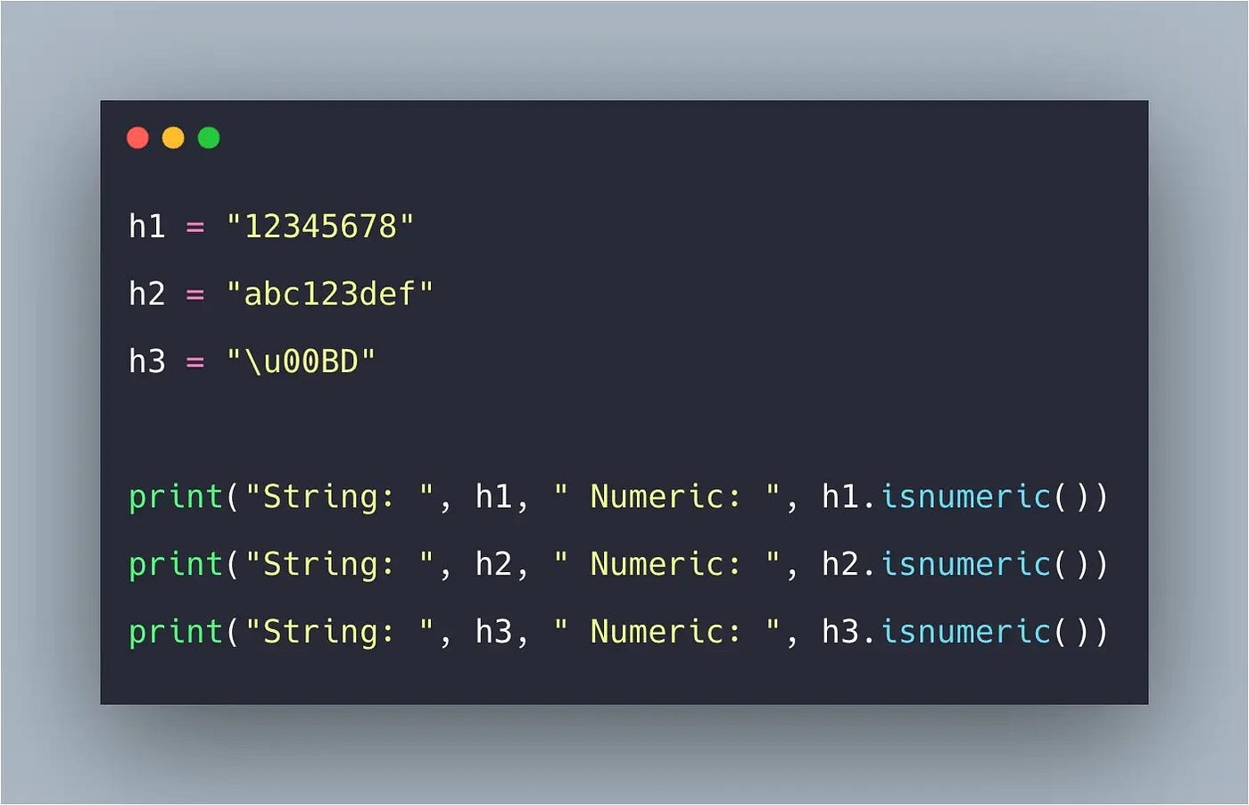 Python string.isnumeric() Method: Numeric Detection in Python | by Albert  Rio | Medium