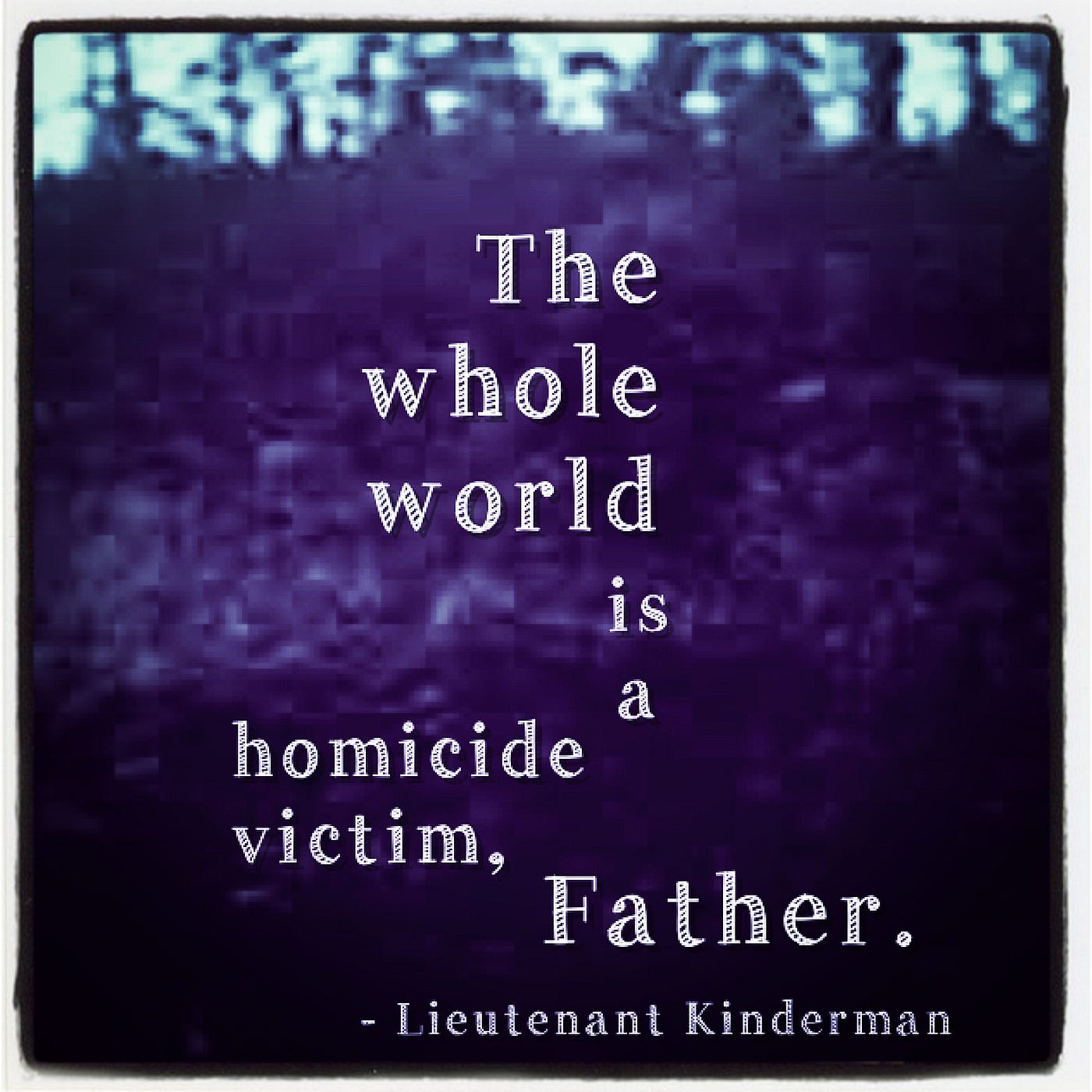 The killer…drove an ingot into each of his eyes, then cut off his head.