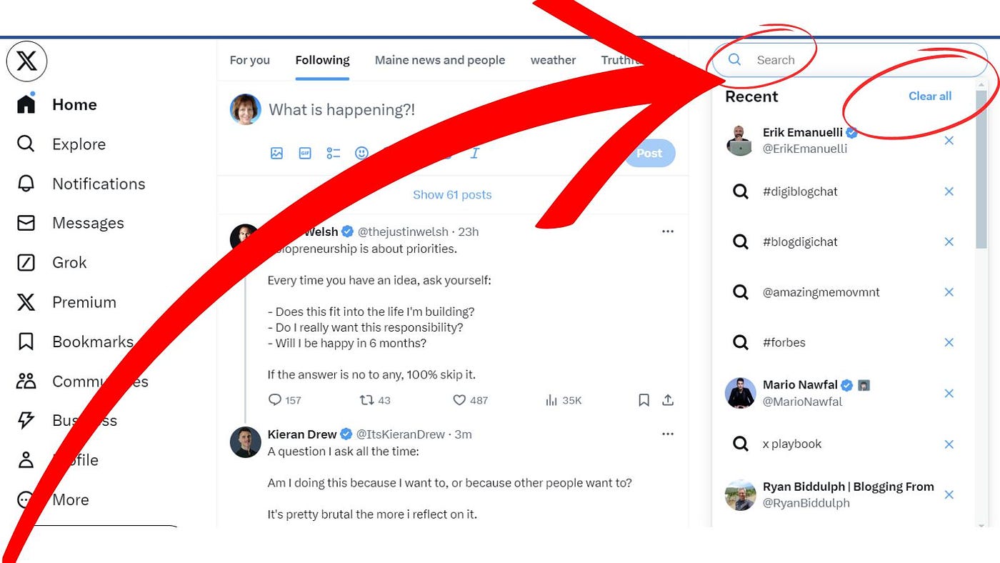 How To Clear Your Twitter Search History: See Relevant Posts | by 