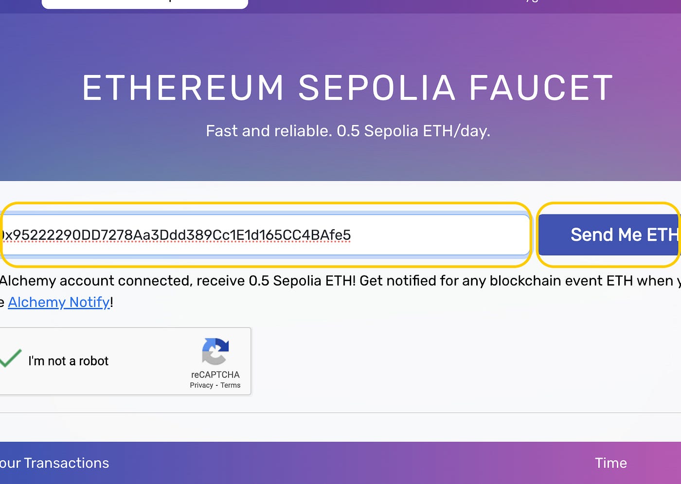 How to Claim Sepolia Testnet ETH Tokens Through SepoliaFaucet.com | by Coin  Factory | Medium