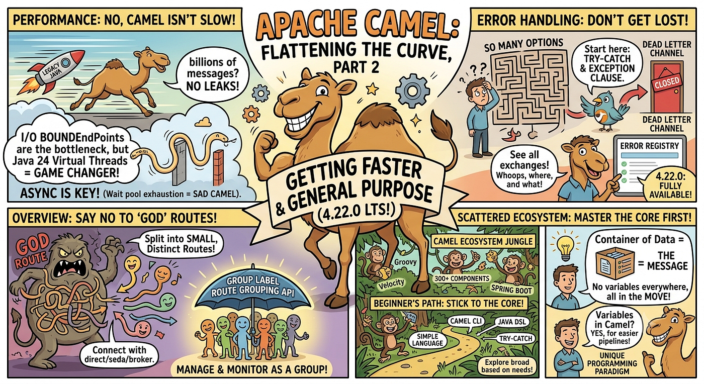Apache Camel: Flattening the curve