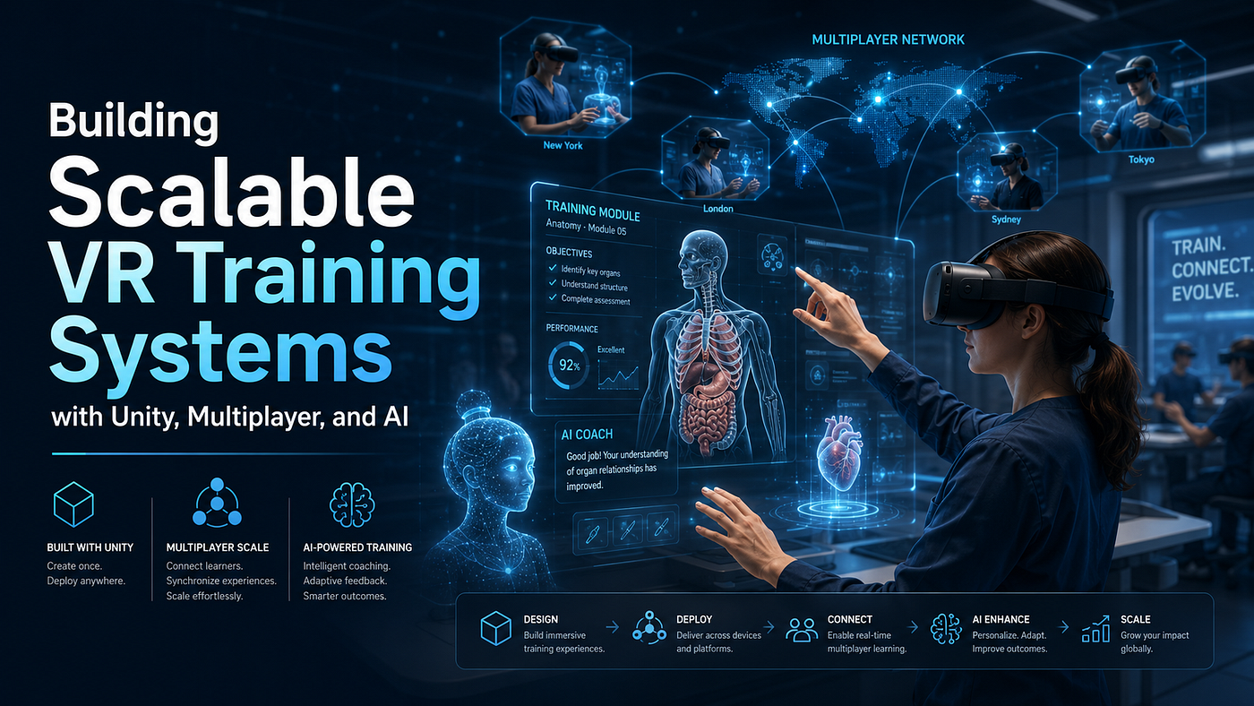 Building Scalable VR Training Systems with Unity, Multiplayer, and AI