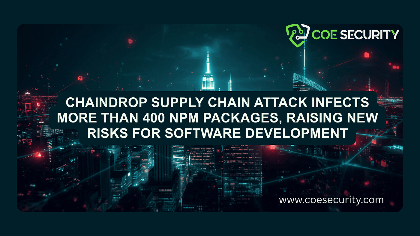 ChainDrop Supply Chain Attack Infects More Than 400 NPM Packages, Raising New Risks for Software…