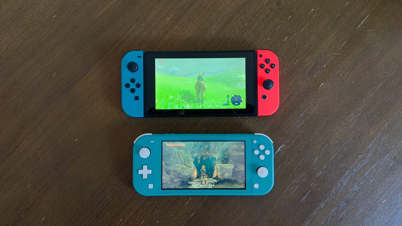 Nintendo Switch vs. Switch Lite. My comparison of the modular