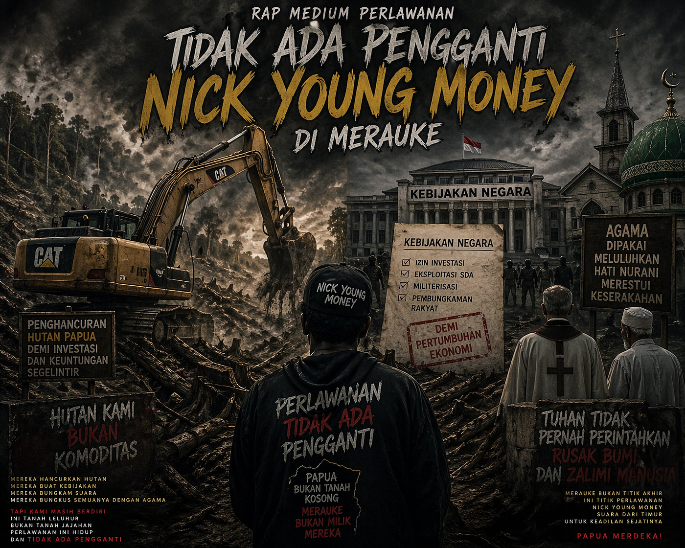 Rap Medium Perlawanan, Tidak Ada Pengganti Nick Young Money di Merauke