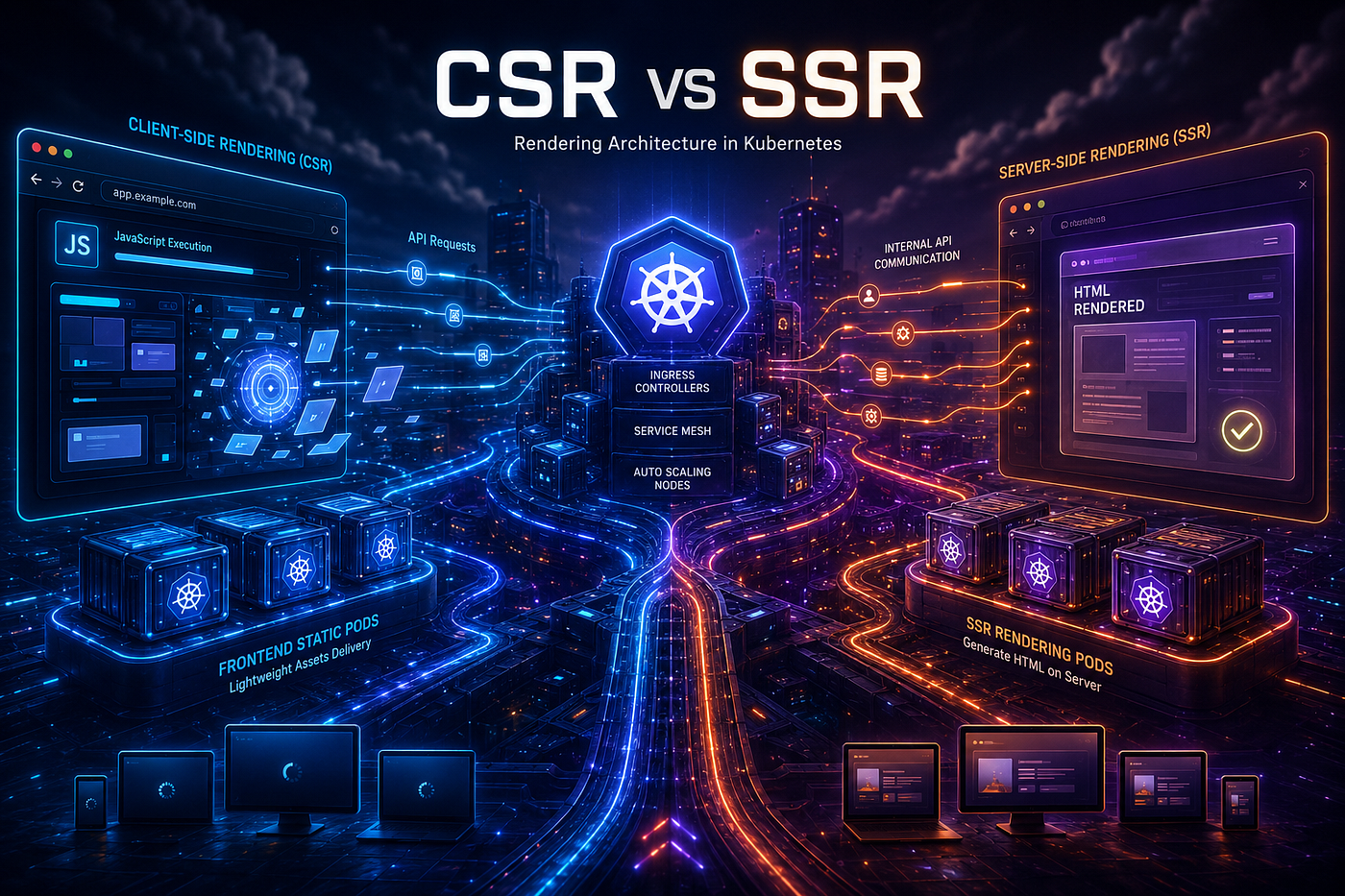 Client-Side Rendering (CSR) vs Server-Side Rendering (SSR): Explained with Real-World Examples in…