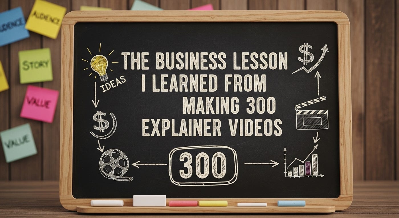 The Business Lesson I Learned From Making 300 Explainer Videos