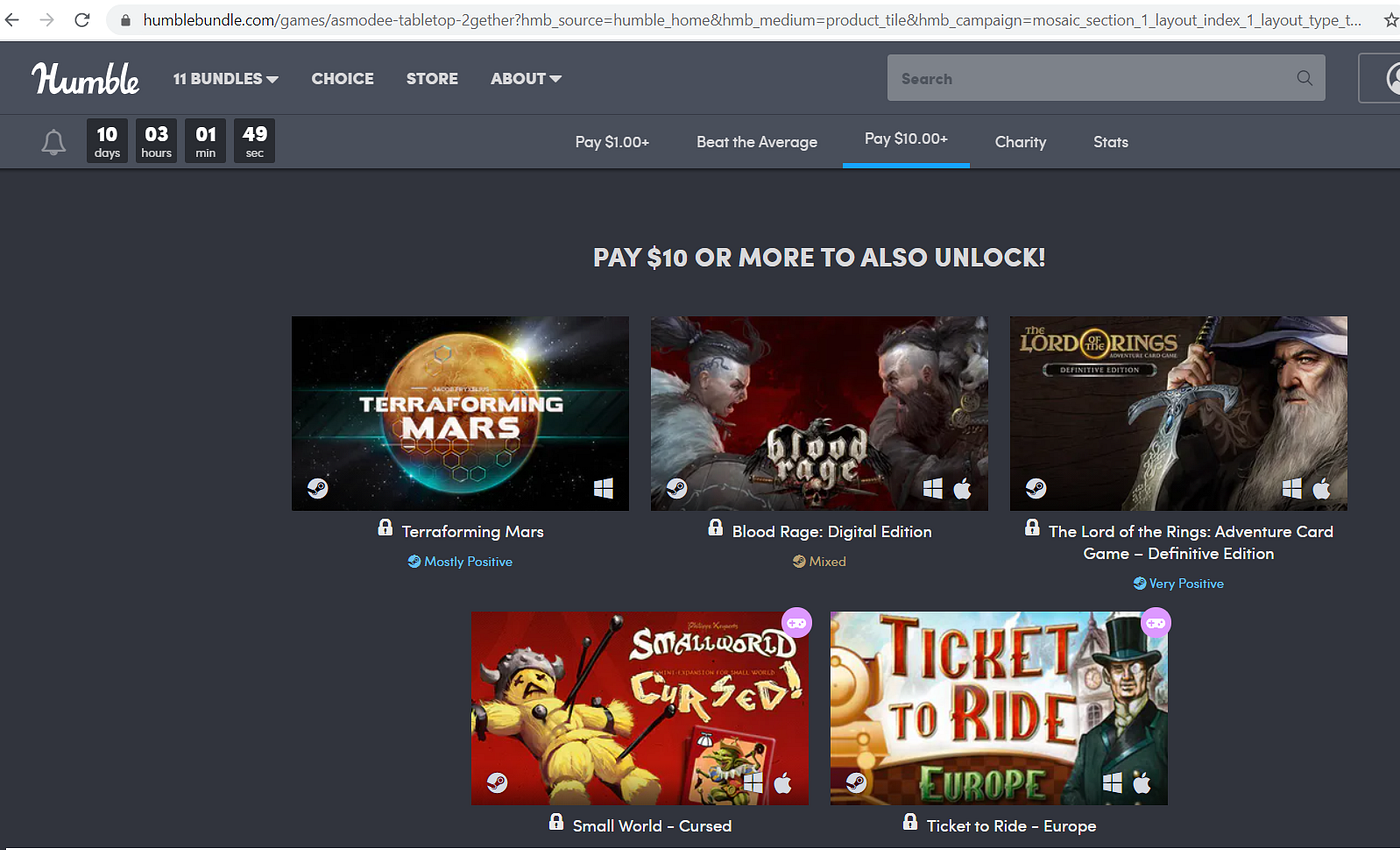 Get huge discounts on Steam games, eBooks, softwares at Humble Bundle —