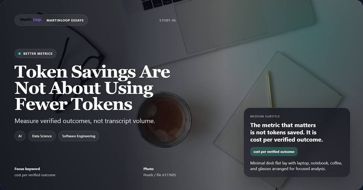 Token Savings Are Not About Using Fewer Tokens