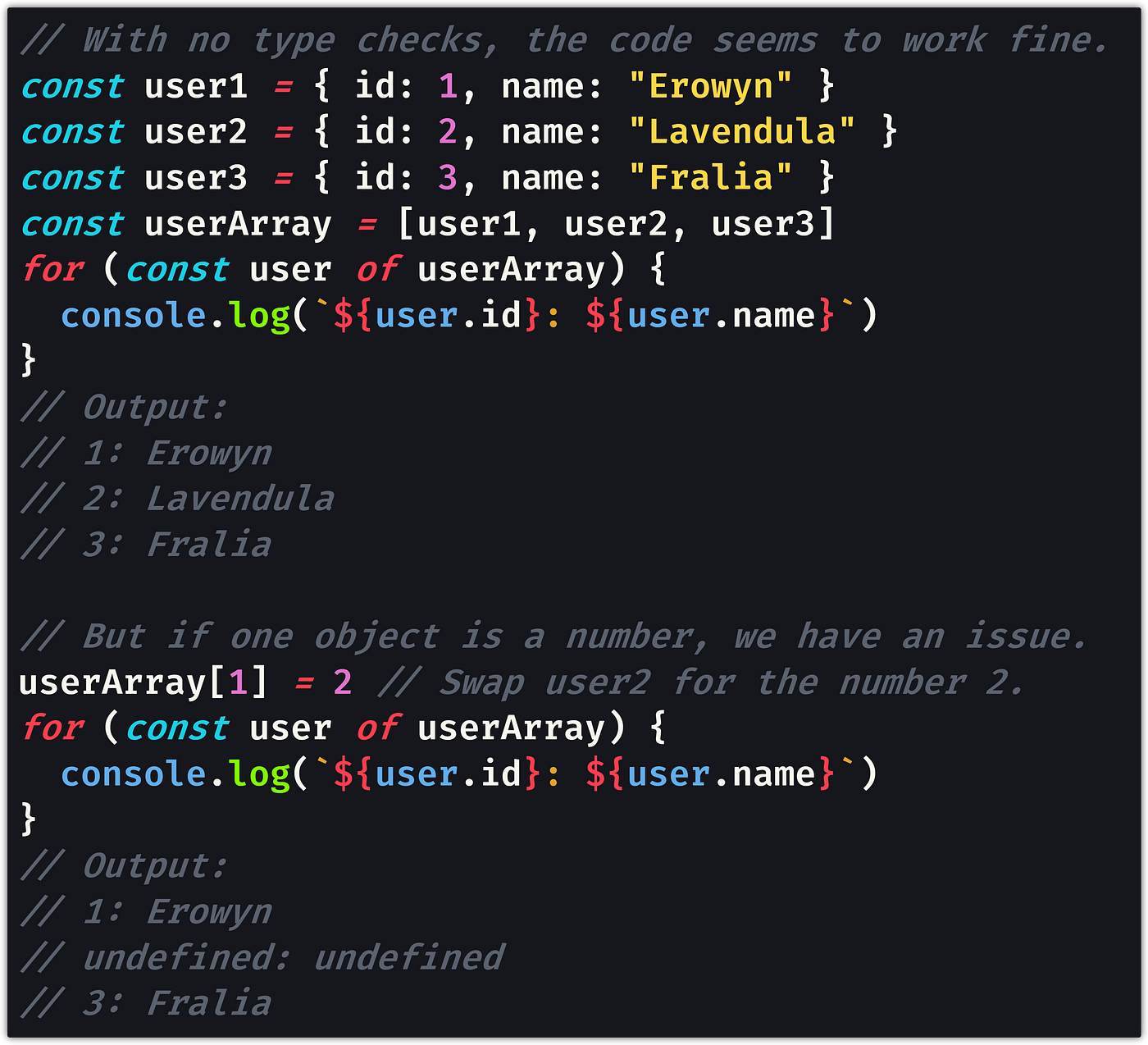 Can JavaScript Arrays Contain Different Types? | by Dr. Derek Austin 🥳 |  JavaScript in Plain English