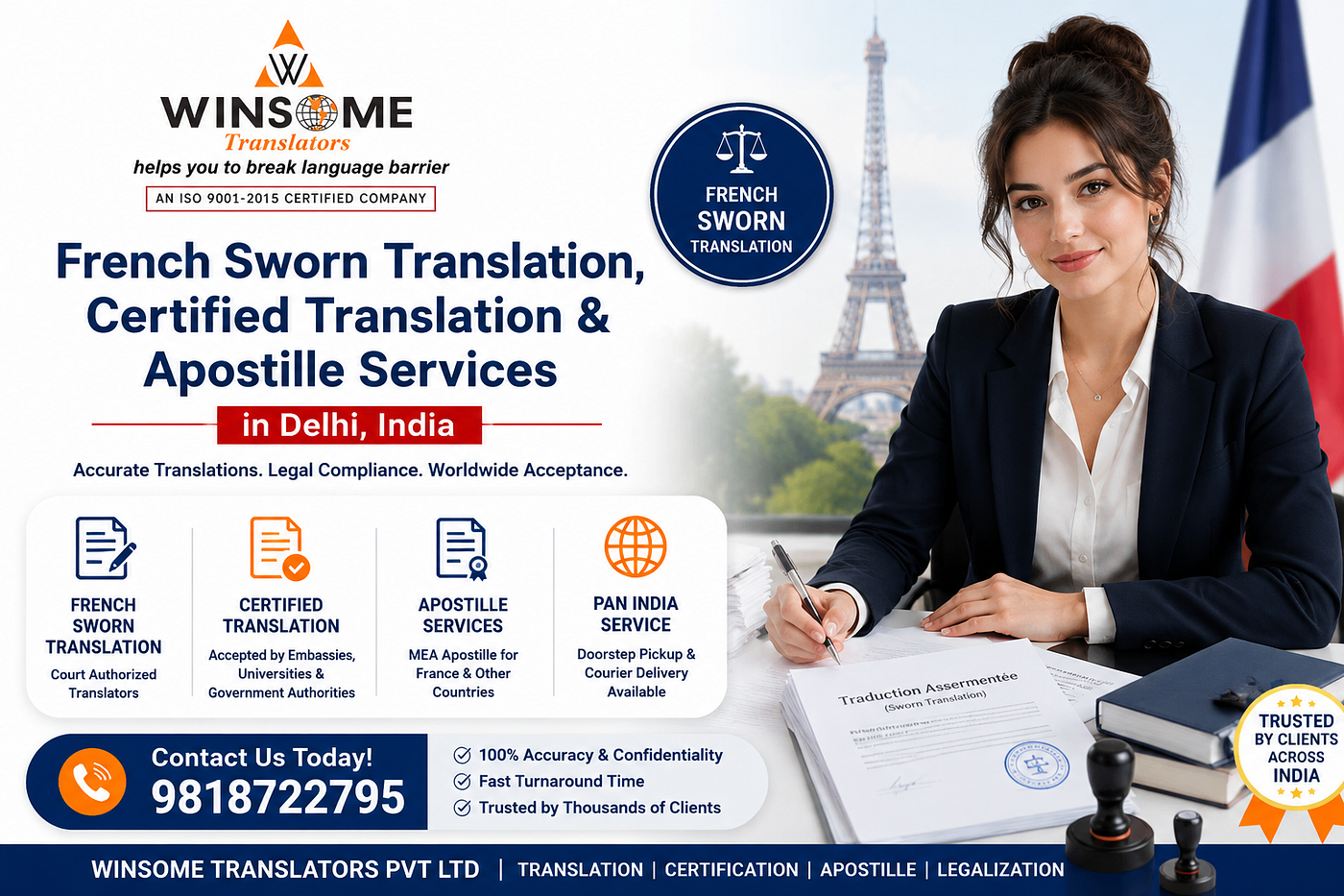 French Sworn Translation, Certified Translation & Apostille Services in Delhi, India: A Complete…