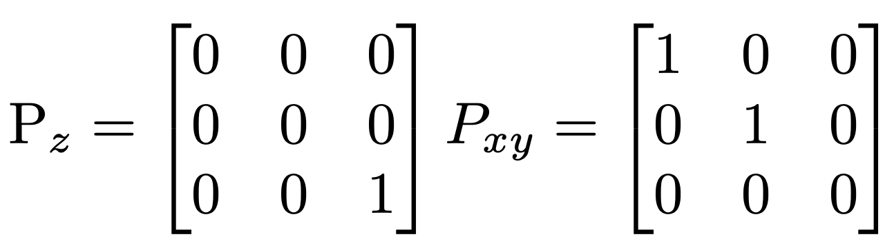 Linear Algebra from Strang Projection matrices in python. by