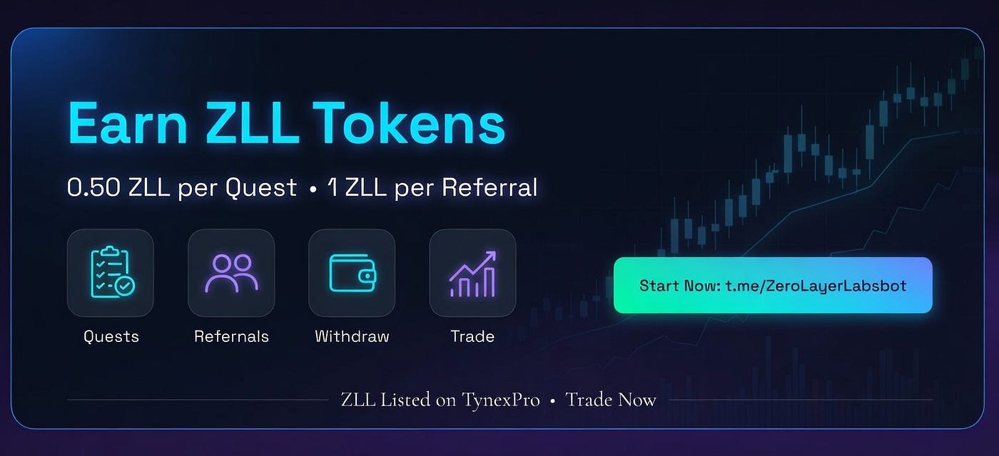 Earn ZLL Easily — Simple Tasks, Real Rewards 💰