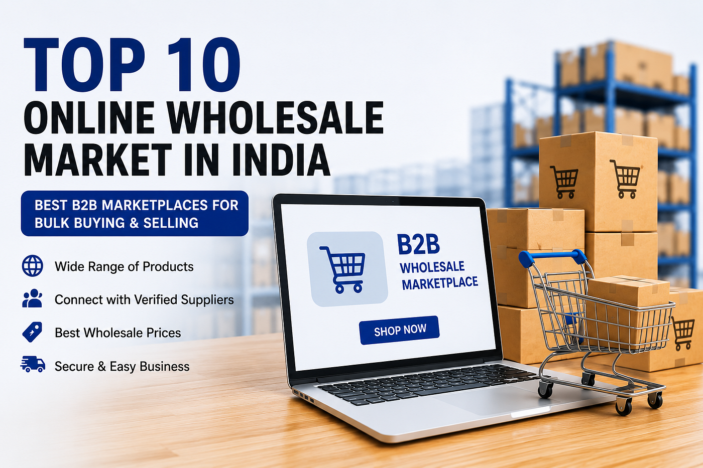 Top 10 Online Wholesale Market in India: Best B2B Platforms for Bulk Buying and Selling