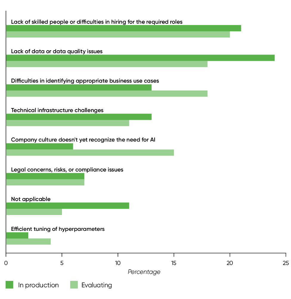 Bottlenecks of AI adoption