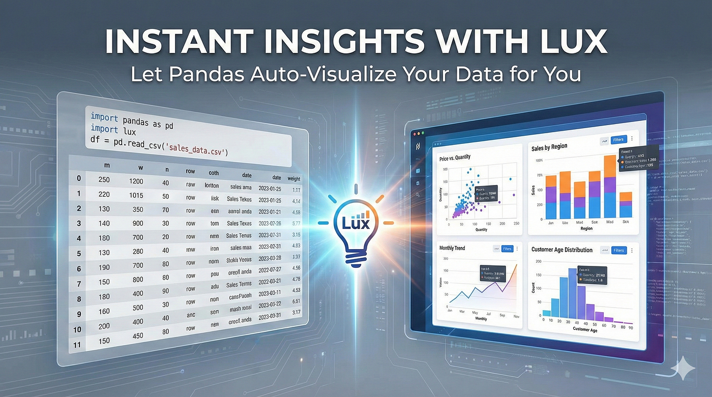 Instant Insights with Lux: Let Pandas Auto-Visualize Your Data for You
