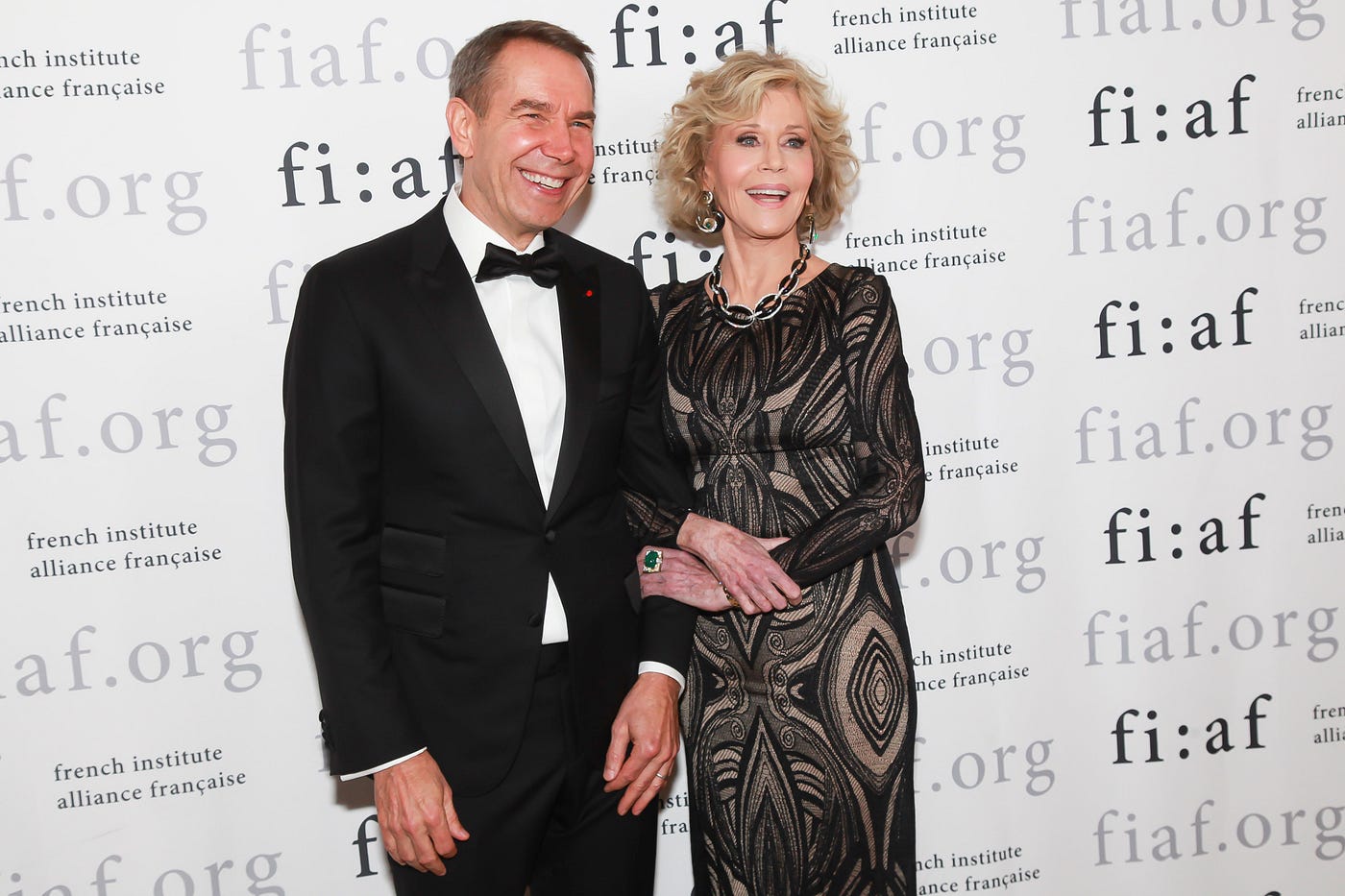 Jeff Koons and Jane Fonda (Photo credit :Amber De Vos)