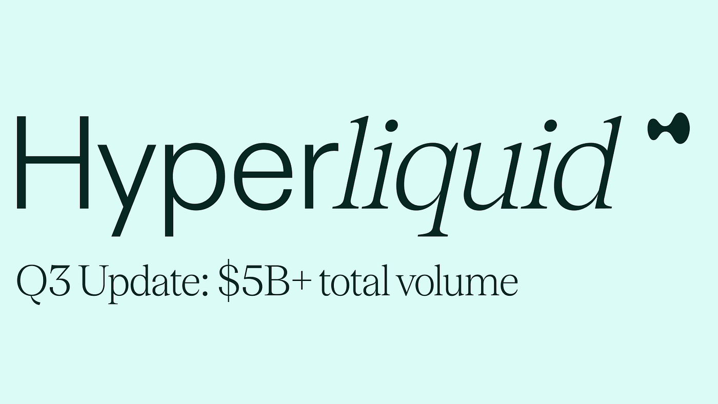 Hyperliquid Q3 update. In Q3, Hyperliquid reached days with… | by  Hyperliquid | Medium