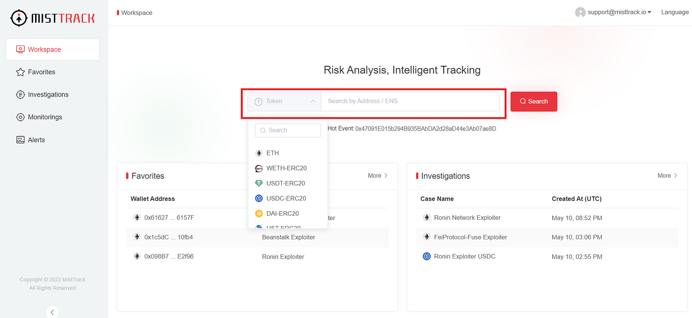 Introducing MistTrack: A Crypto Tracking and Compliance Platform for  Everyone | by SlowMist | Medium