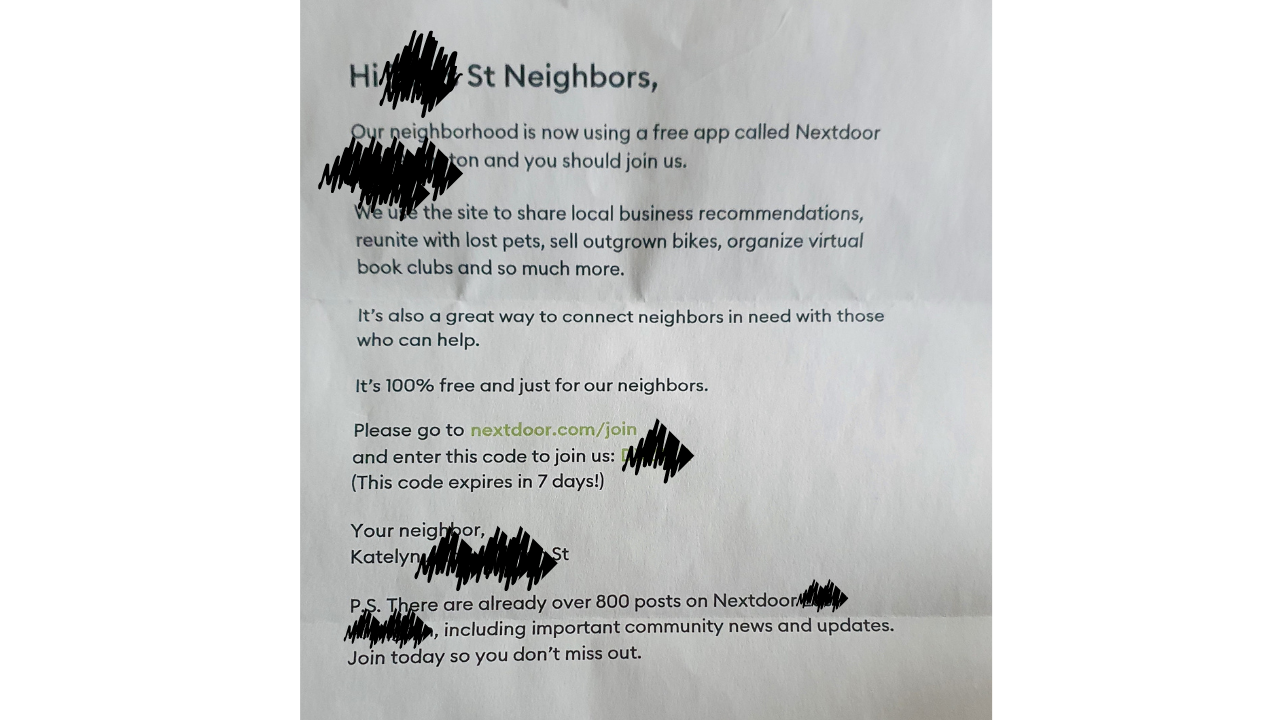 About Nextdoor mailed invitations - Nextdoor Blog