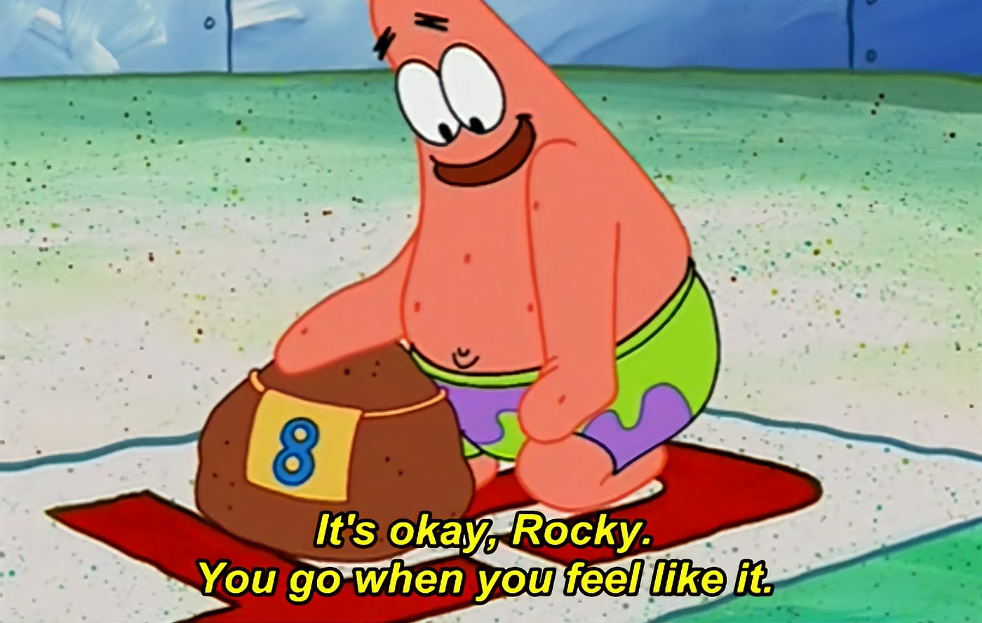 spongebob its a rock