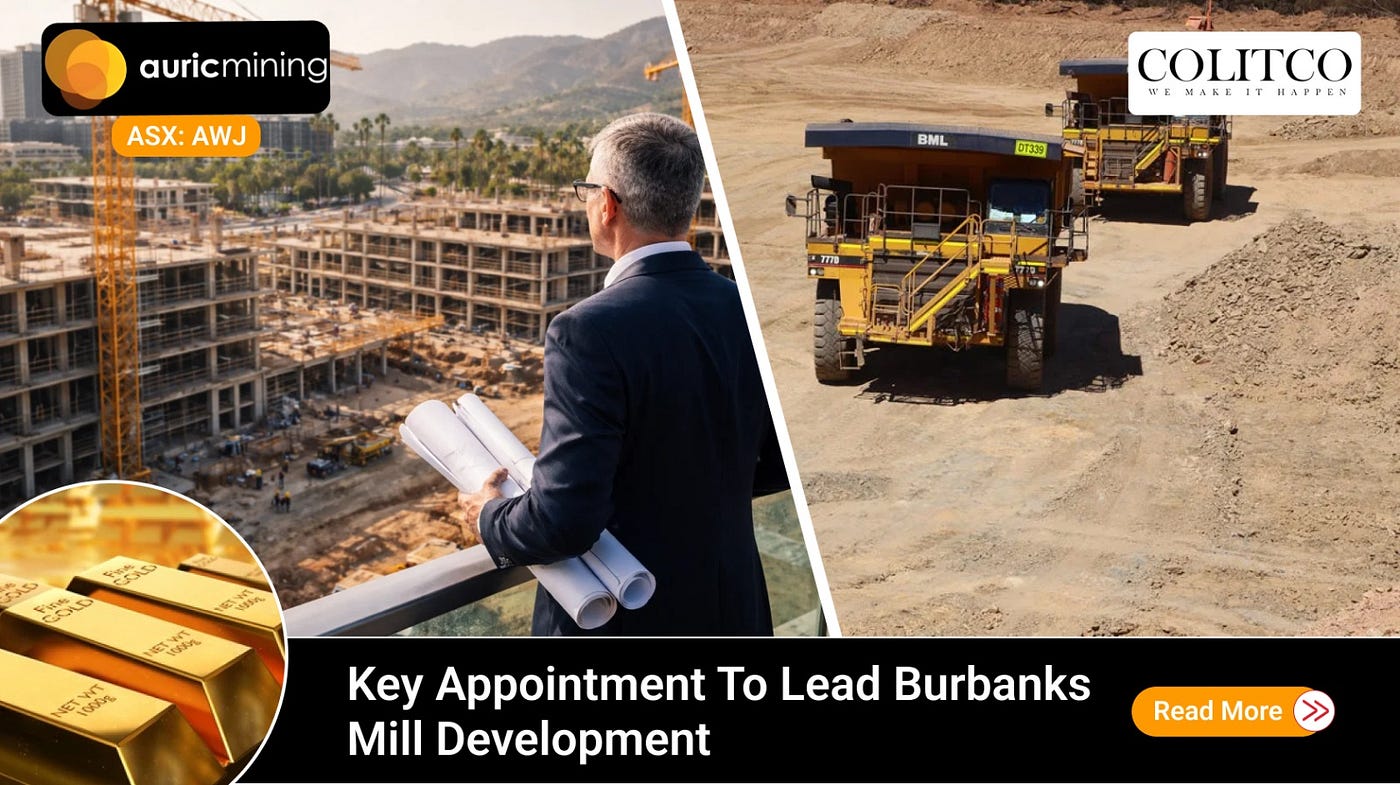 Auric Mining Limited (ASX: AWJ): Key Hire Accelerates Burbanks Mill Path to Production 🇦🇺🚀