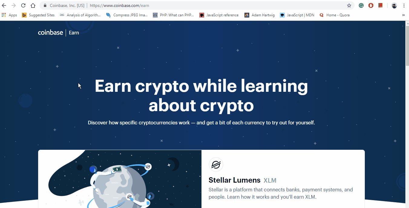 What is Coinbase Earn Program, How to make max out of it | by Daniel Komrik  | HackerNoon.com | Medium