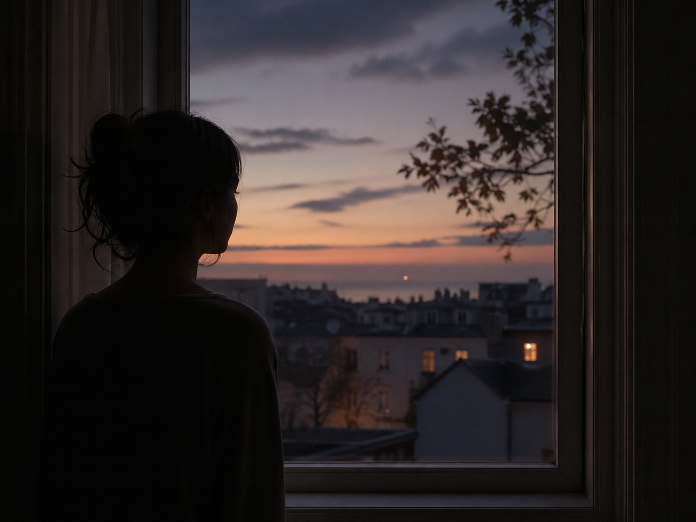 silhouette looking out of a window What It Means to Dream of Your Ex: Unfinished Emotion, Memory…