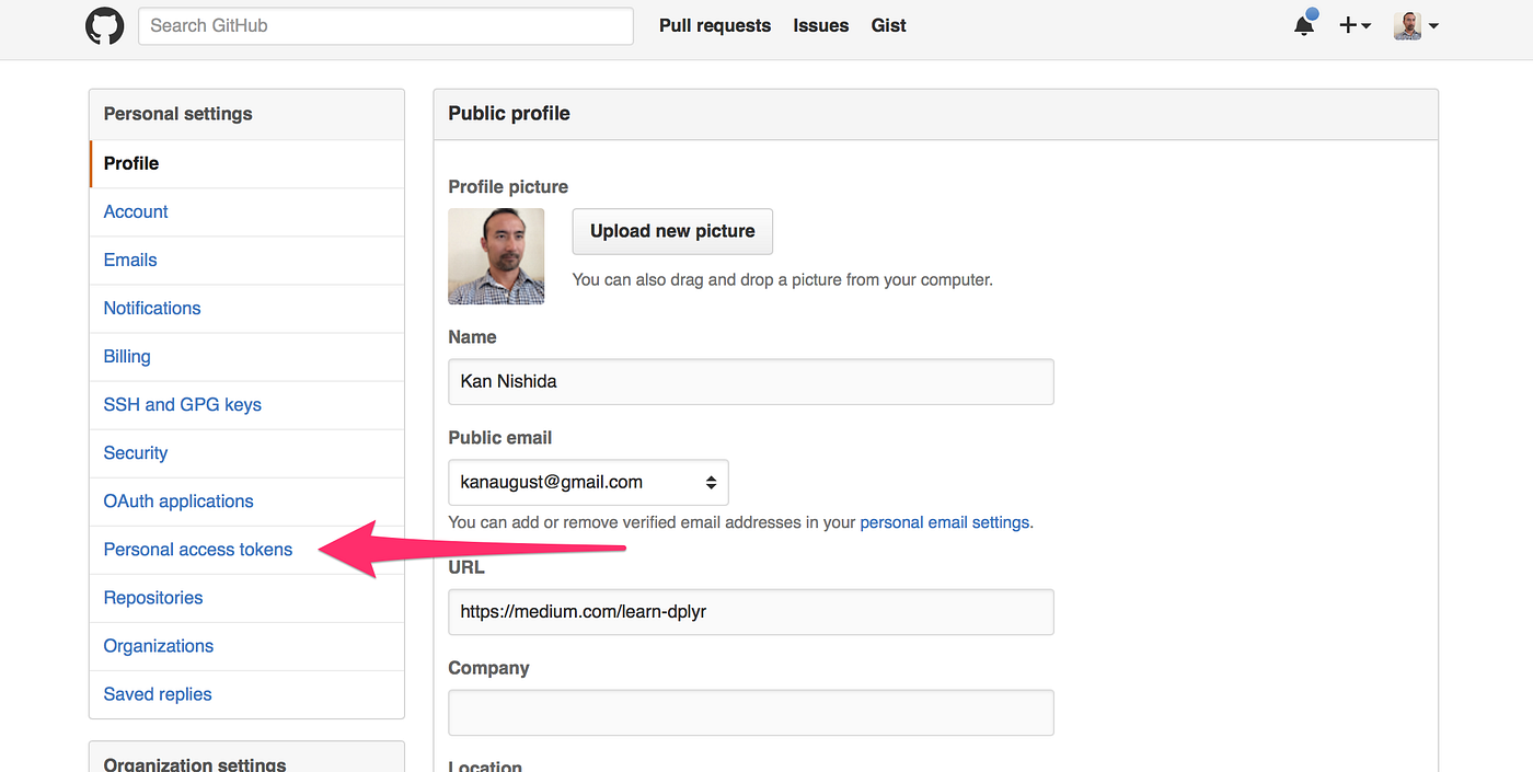 Extract data from Private Github Repository with REST API | by Kan Nishida  | learn data science