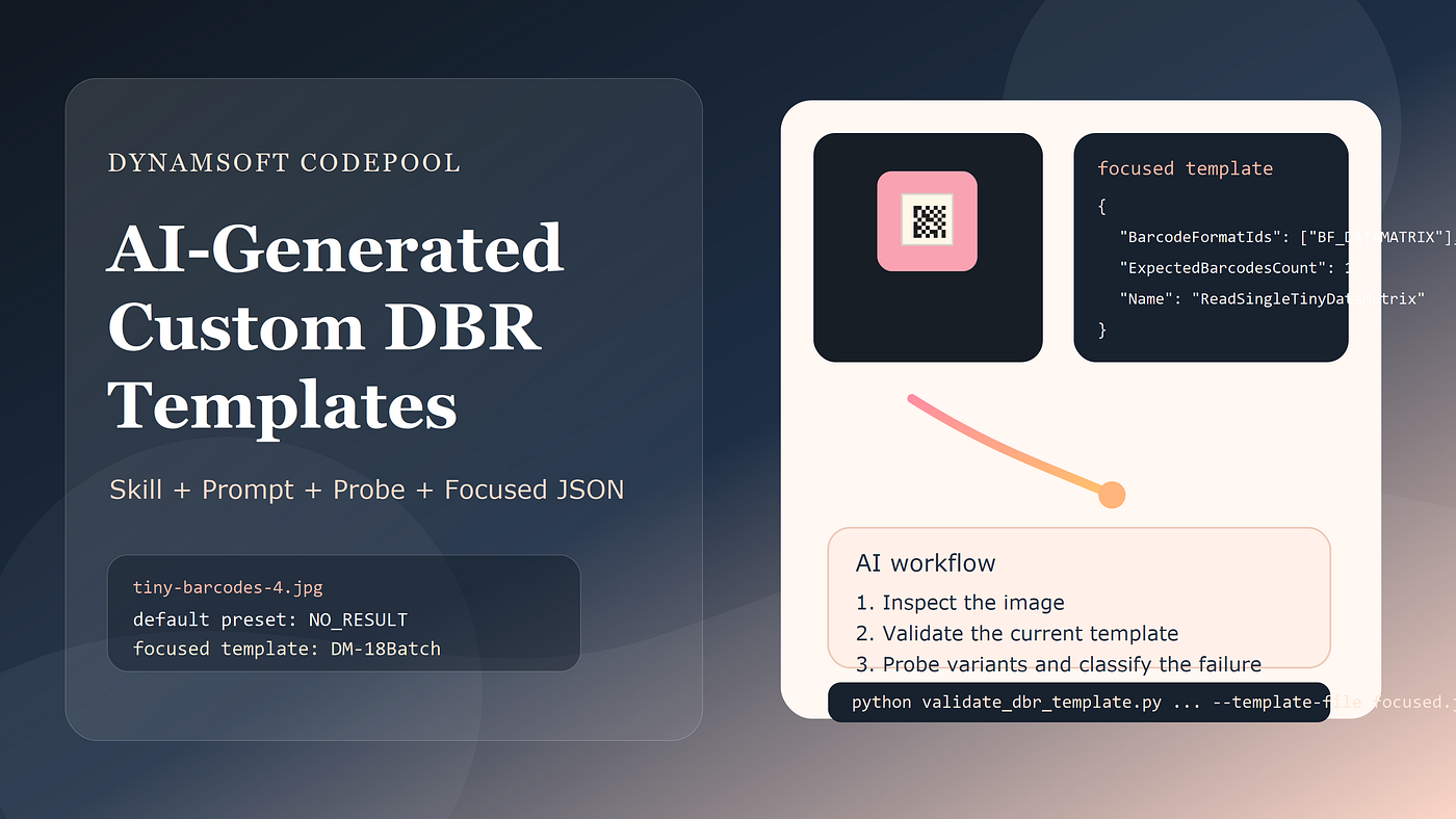 How to Generate Custom Dynamsoft Barcode Reader Templates in Python for Hard Barcode Images